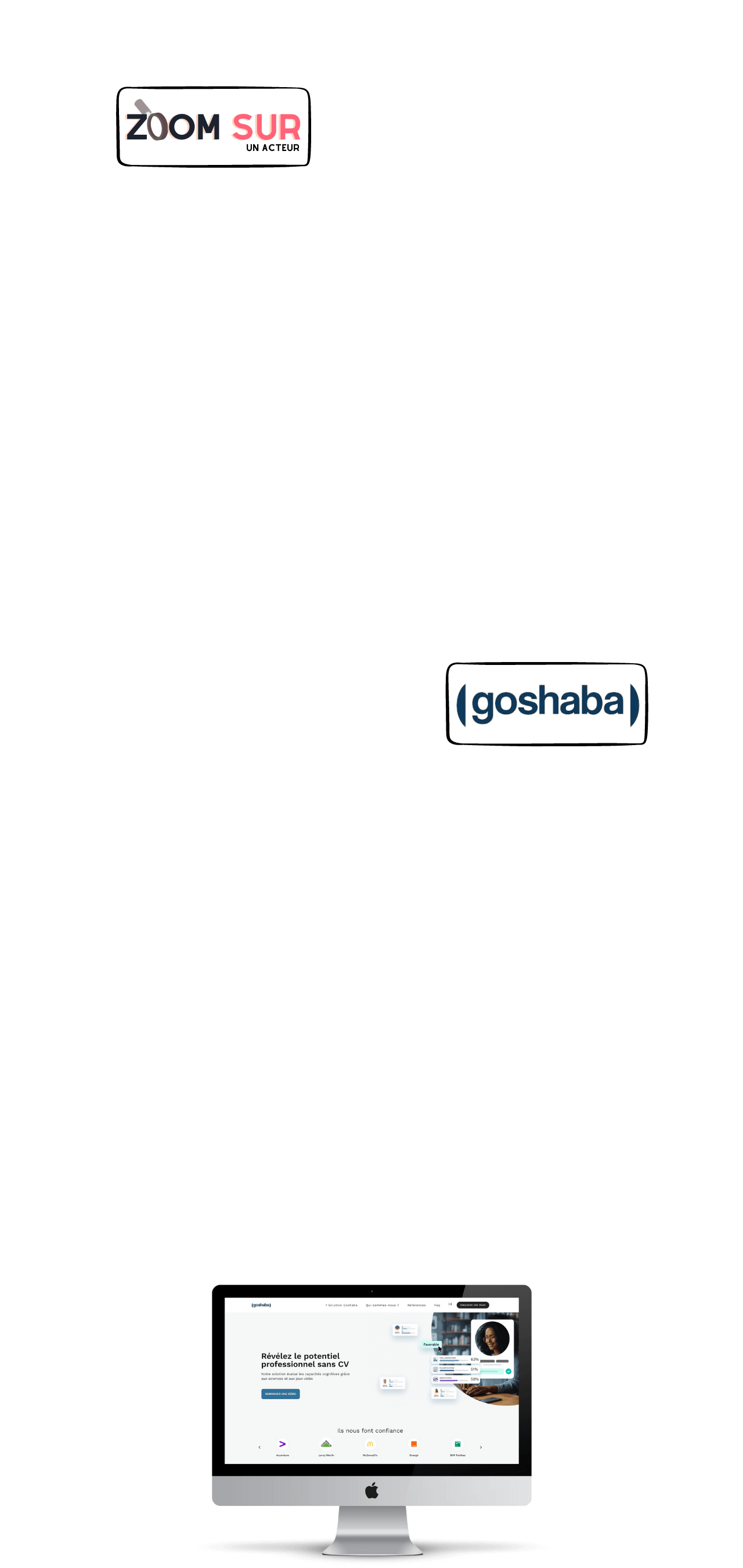 Jeux serieux - Acteur Goshaba - Recrutement orientation confiance